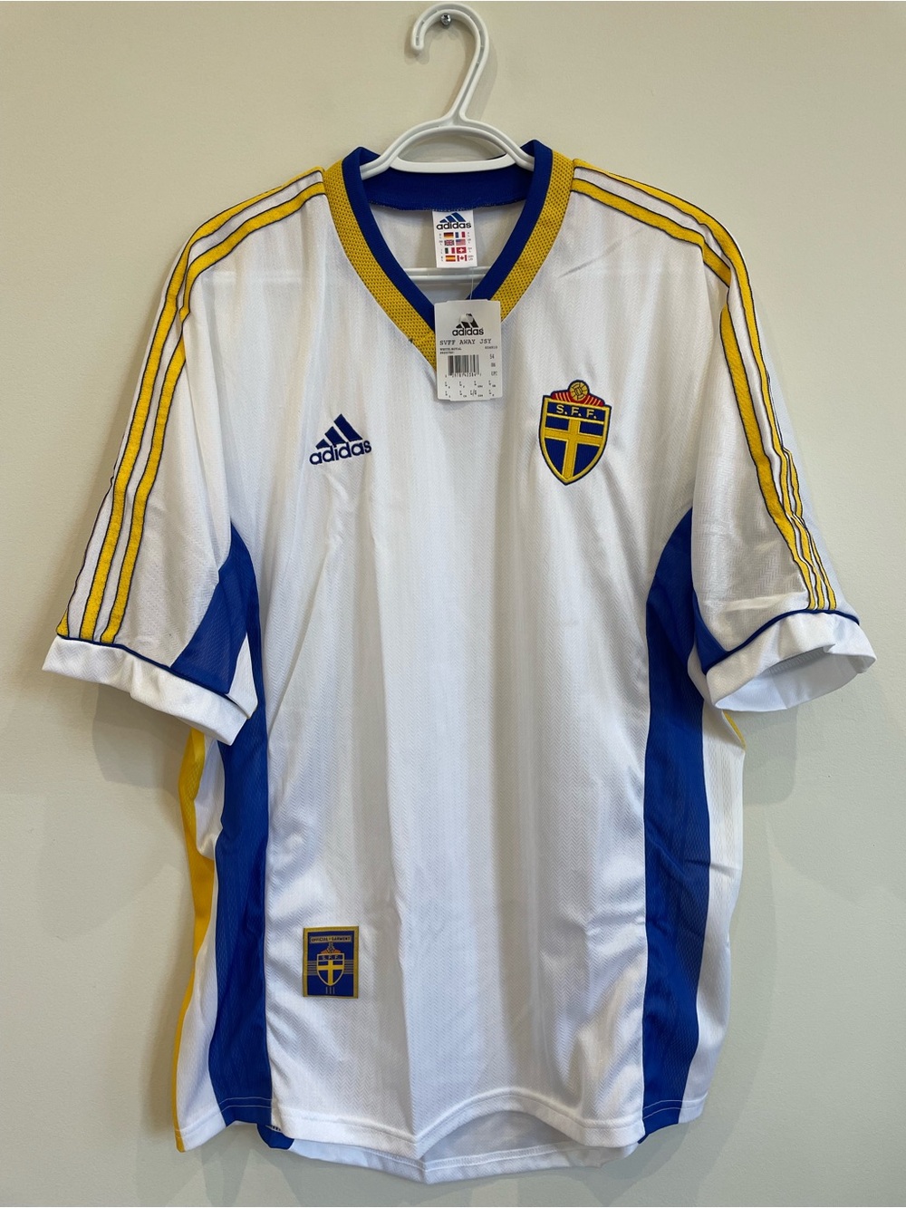 sweden adidas 1999 away jersey